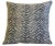 Custom-tailored pillows in a charcoal/gray and cream animal tiger print cotton fabric. Cream-colored cotton-velvet fabric...