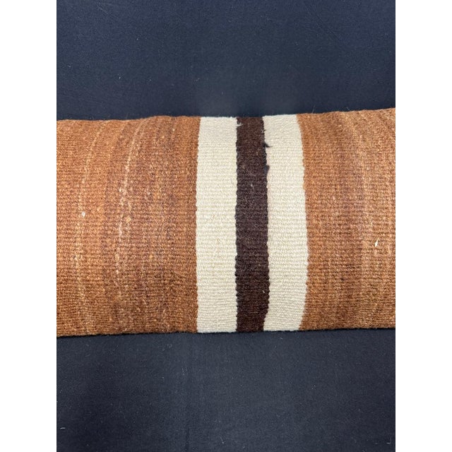 Contemporary Turkish Hemp Pillow Cushion Natural Beige Brown Cushion Cover 14x40 For Sale - Image 3 of 4