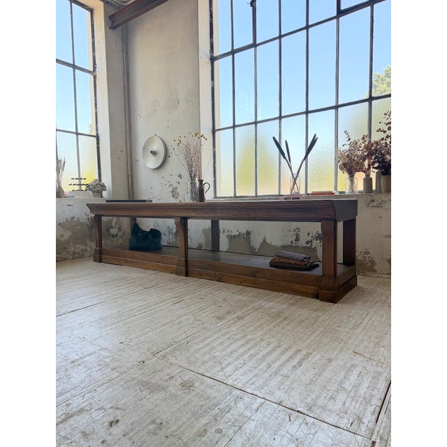 Glovemakers Drapers Table in Oak, 1900 For Sale - Image 4 of 18