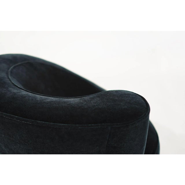 Set of Corkscrew Swivel Lounge Chairs by Vladimir Kagan in Mohair. C. 1970s For Sale - Image 11 of 11