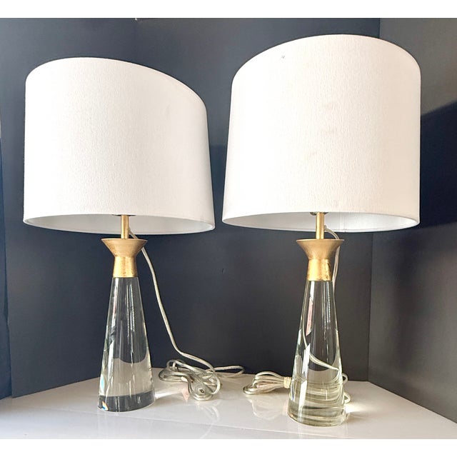 1980s Regina Andrew Starling Crystal Table Lamps Pair For Sale In Montgomery - Image 6 of 6