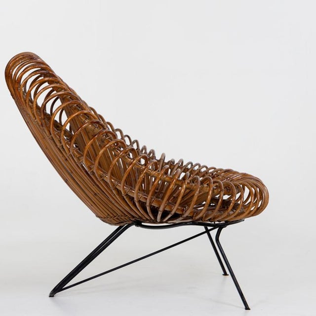 1970s Pair of Wicker Lounge Chairs by Janine Abraham and Dirk Jan Rol for Rougier For Sale - Image 17 of 18