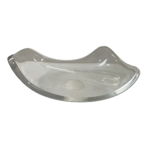 Vintage Mid Century Modern 1970s Catchall Fruit Serving Salad Lucite Acrylic Bowl by Ritts Co. Astrolite