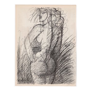 Marcel Gromaire, Nude, Nu De Dos / Flemish Interior, 1952, Lithograph For Sale