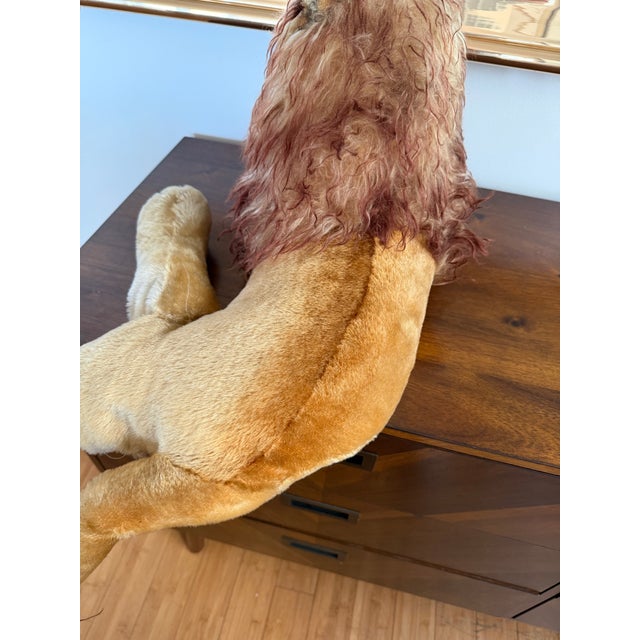 Vintage Steiff 1950’s Leo the Lying Lion 45cm and in Like New Condition For Sale - Image 16 of 17