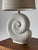 White Vintage Plaster Nautilus Table Lamps, Pair For Sale - Image 8 of 16