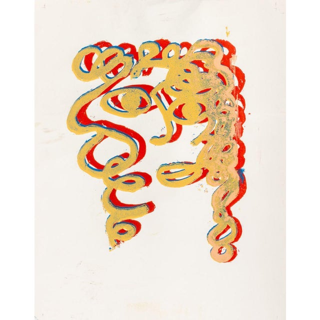 Domenick Capobianco (American, b. 1928), Two Abstract Portraits, Screenprints in Color, stamped "Studio / Domenick...
