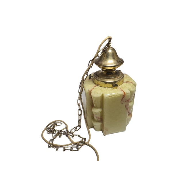 Art Deco Pending Lamp, Sweden, 1950s, in Flawless conditions. Designed 1950 to 1959 Up to 250V (Europe/UK Standard).The...