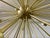 Mid Century Modern Brushed Brass Sputnik Chandelier | Starburst Pendant Light Fixture | Modern Chandelier | For Sale - Image 4 of 9