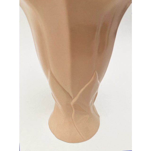 1930s 1930s Peach With Teal Interior, Catalina Pottery, Mold C339, USA by Gladding-McBean For Sale - Image 5 of 12