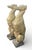 Pair of Cast Stone Seated Greyhound Garden Statues For Sale - Image 4 of 9