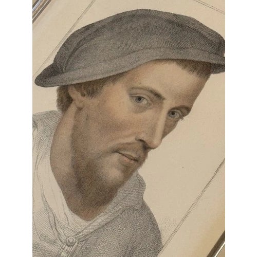 English Early 19th Century Pair of Framed Etching Prints of Howard of Surrey and Clinton by Bartolozzi Reproduction For Sale - Image 3 of 11