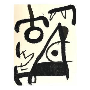 1989 Joan Miro Original Woodcut Engraver V3-2