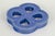 Gustavsberg wall relief with hanging hole. Decorative stoneware wall relief in an organic four-lobed form with open...