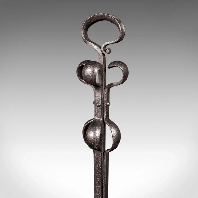 Metal Antique Arts & Crafts Door Stop, English, Wrought Iron, After Liberty, Victorian For Sale - Image 7 of 9