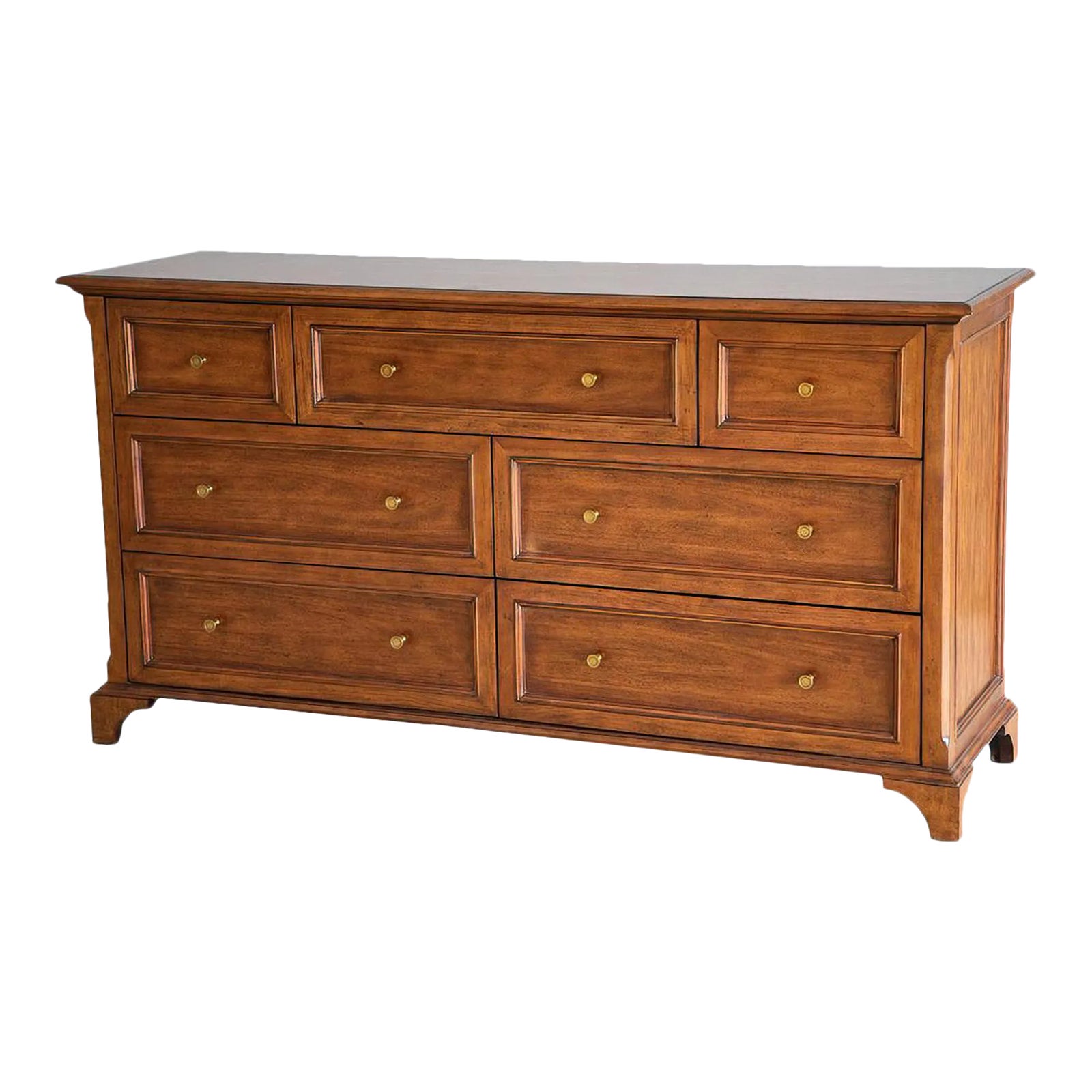 dresser long Modern Bedroom 9-drawer with antique handles, Wooden Storage Cabinet of Drawers - Bed Bath & Beyond blending charm and durability for a bold yet timeless bedroom storage solution Traditional Style Long Dresser |
