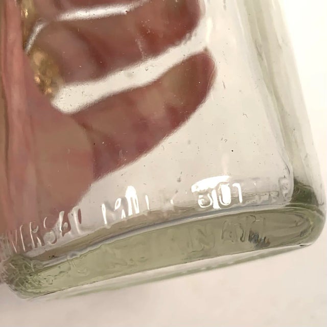 Mid 20th Century 1940s Duraglas “Drink Milk for Health & Economy” Embossed Dairy Jar For Sale - Image 5 of 12