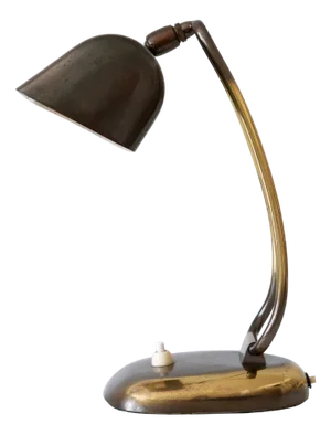 Mid-Century Modern Brass Piano Lamp or Desk Light, Germany, 1950s