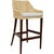 Wood and Rattan Bar Stools, Set of 4 For Sale - Image 6 of 7