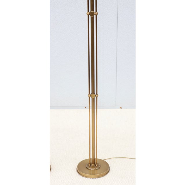 1980's Italian Torchiere Brass Floor Lamps For Sale - Image 12 of 18