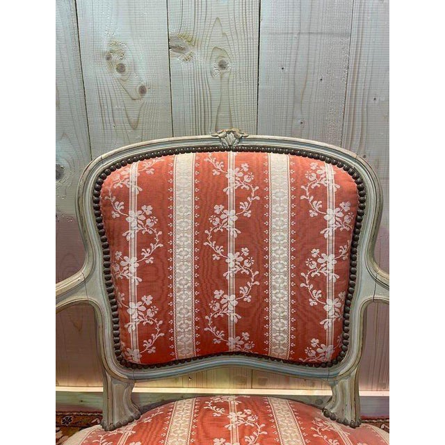 Set of Louis XV Style Cabriolet Armchairs For Sale - Image 5 of 8