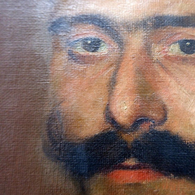 Max Moreau, Portrait of an Ancestor, 1924, Oil on Canvas For Sale - Image 11 of 14