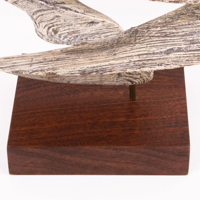 Mid-Century Modern Bleached Wood Sculpture For Sale - Image 10 of 13