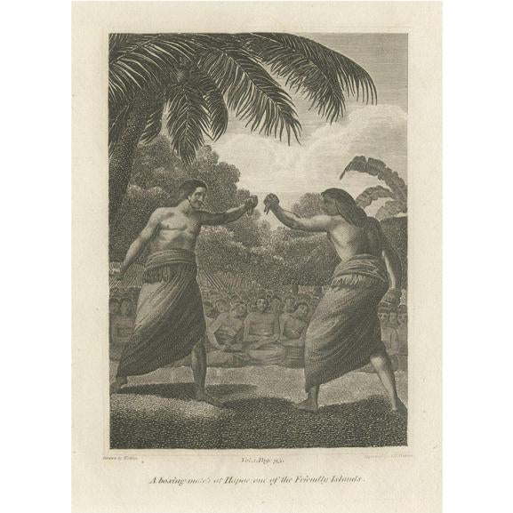 John Webber, A Boxing Match in Hapaee, One of The Hawaii Islands, 1780, Print For Sale - Image 6 of 6