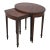 Maitland Smith Oval Pair of Nesting Tables For Sale