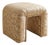 Vintage Postmodern Pink & Gold Damask Waterfall Vanity Stool For Sale