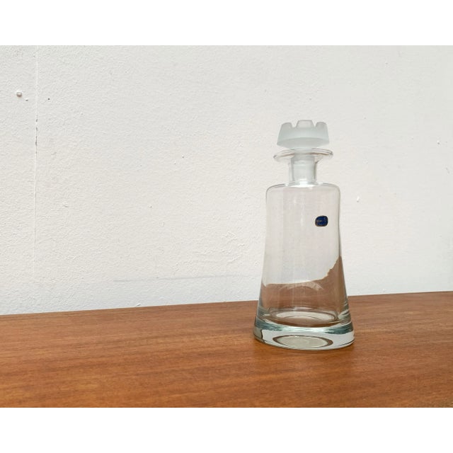 Vintage Glass Bottle from Bohemia Crystal, 1970s, in Very Good conditions. Designed 1970 to 1979