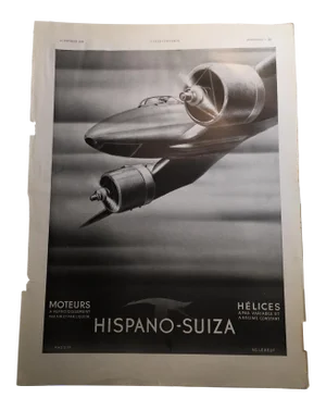 1938 French Ad for Hispano-Suiza