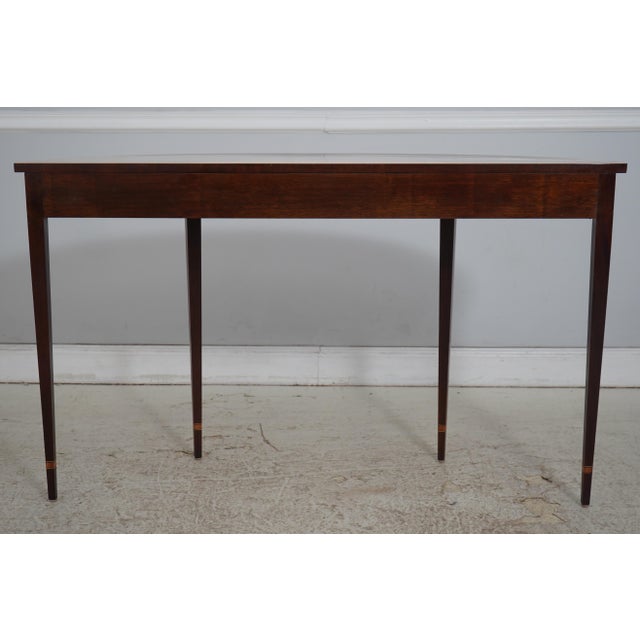 Stickley Federal Style Inlaid Mahogany Console Table For Sale - Image 12 of 14