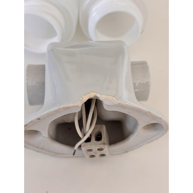 Vintage Model 6068 Sconce in Ceramic by Wilhelm Wagenfeld for Lindner, 1958 For Sale - Image 10 of 17