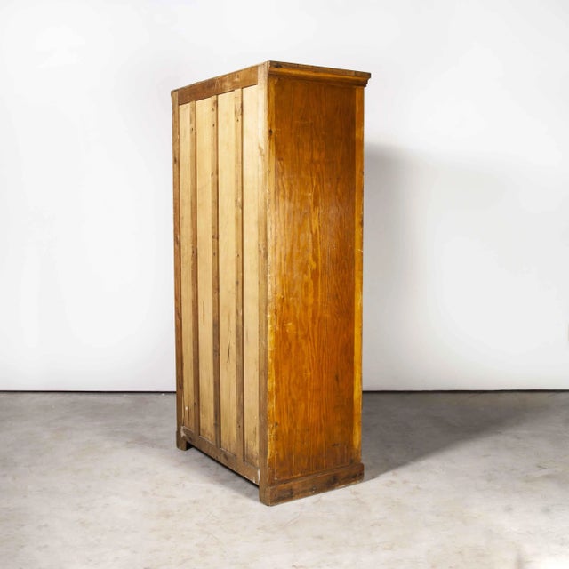 Brown Tall Chest of 28 Drawers, 1940s For Sale - Image 8 of 16