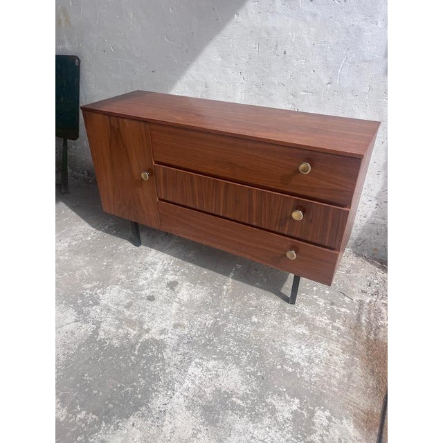 Vintage DDR Walnut Chest of Drawers, 1960s For Sale - Image 4 of 7