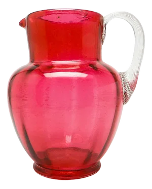 Art Nouveau Jug from Cranberry Glass, United Kingdom, Early 1900s