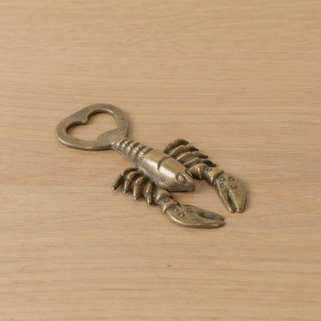 French 1950s French Brass Lobster Bottle Opener For Sale - Image 3 of 10