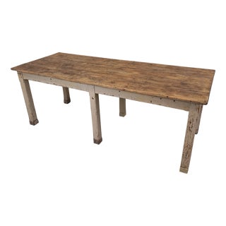 Cream Walnut Farm Table For Sale
