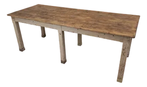 Cream Walnut Farm Table