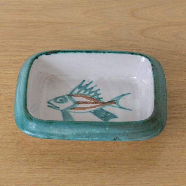 French 1950s French Ceramic Fish Dish by Robert Picault, Vallauris For Sale - Image 3 of 10