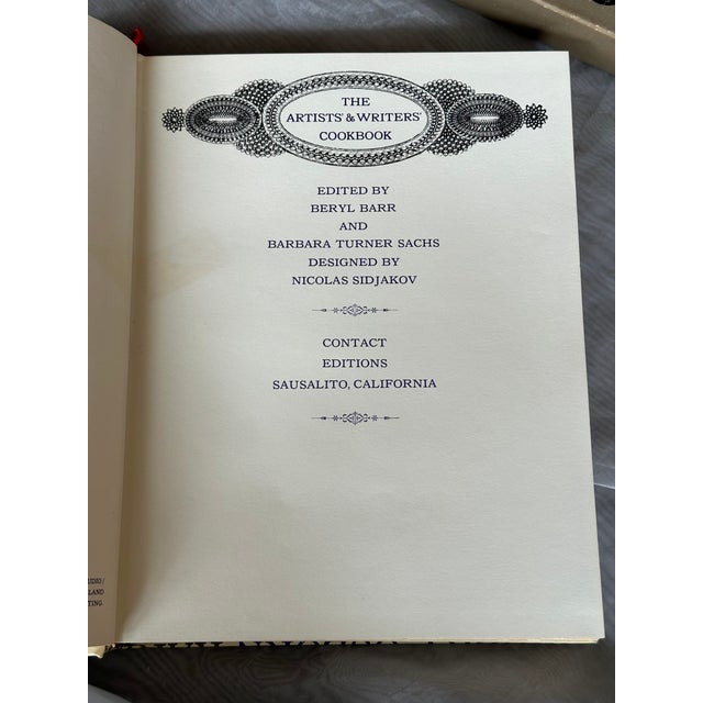 1960s Vintage Writers & Artists Cookbook For Sale - Image 5 of 12