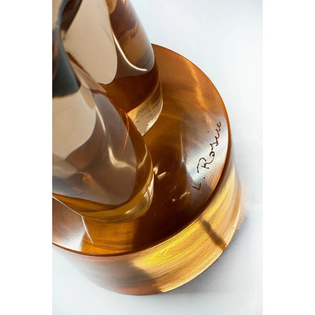 Glass 1950s Abstract "Venus De Milo" Murano Glass Sculpture by Loredano Rosin For Sale - Image 7 of 7