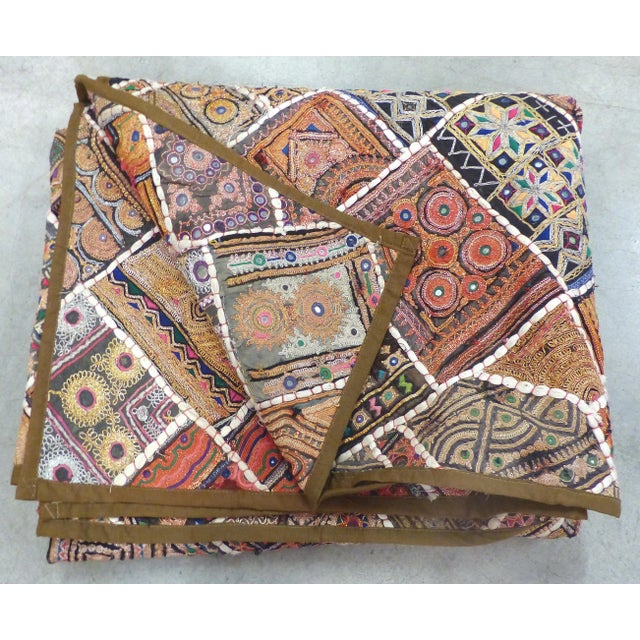 Antique Indian Wedding Saree Quilt Chairish