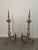 Antique Turned Baluster Brass Fireplace Andirons Fire Dogs - a Pair For Sale - Image 13 of 13
