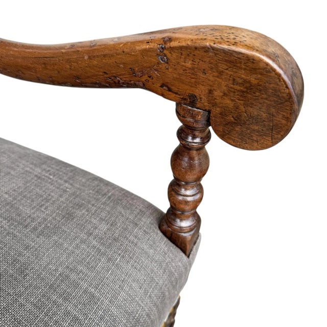 Gray 17th Century Louis XIII Armchair For Sale - Image 8 of 14