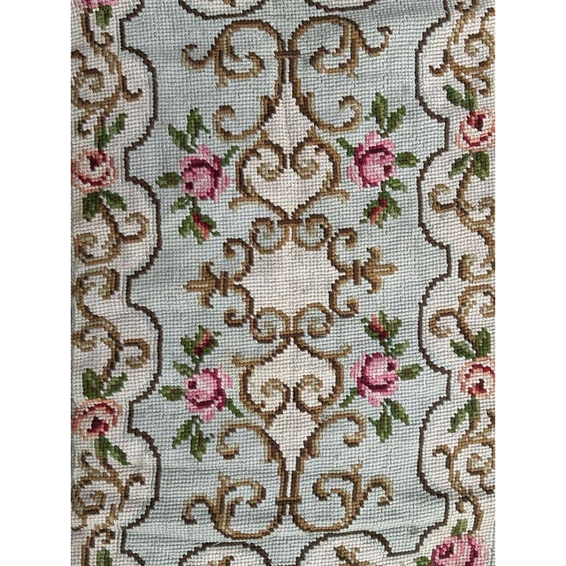 French Needlepoint Rug, 1950s For Sale - Image 12 of 14