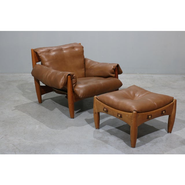 Set of Sheriff Lounge Chair and Ottoman by Sergio Rodrigues for ISA, 1960s For Sale - Image 14 of 14