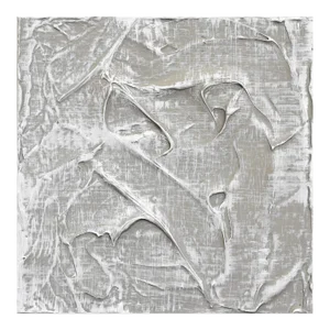 Forces of Nature 8 - Deeply Textured Impasto Neutral Tactile Sculptural Original Artwork by Len Klikunas
