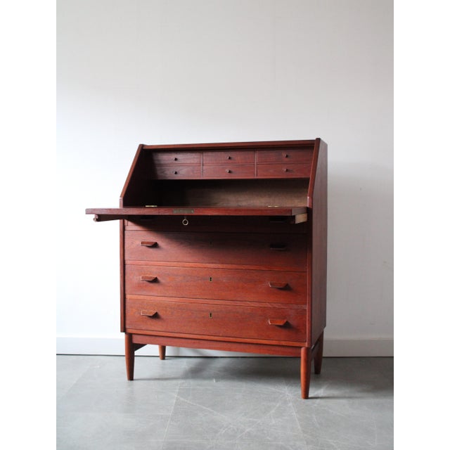 Vintage Danish Secretary in Teak, 1960s For Sale - Image 4 of 13